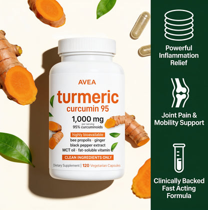 Move More Comfortably with Turmeric Curcumin (1,000mg) + 2 FREE GIFTS