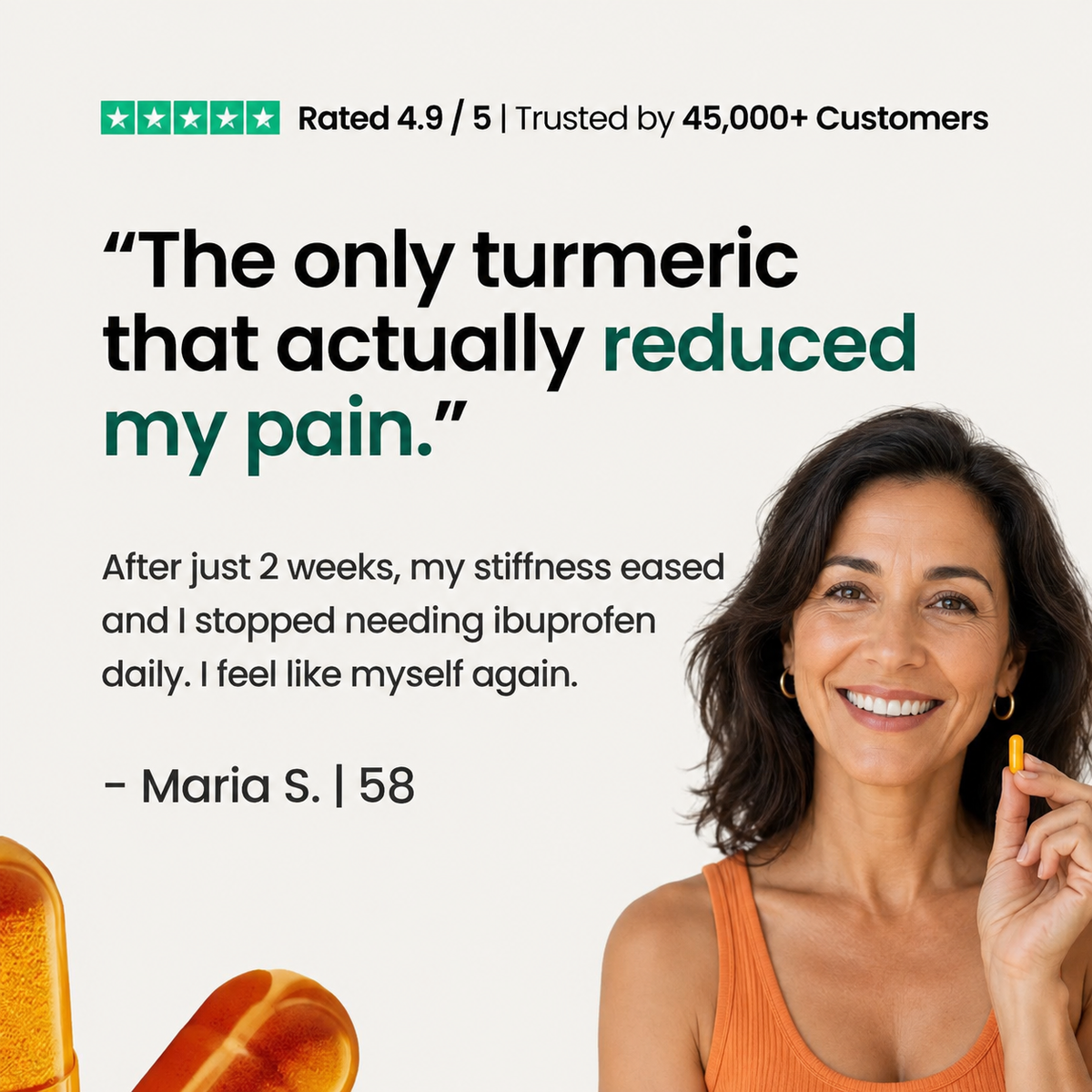 Move More Comfortably with Turmeric Curcumin (1,000mg) + 2 FREE GIFTS