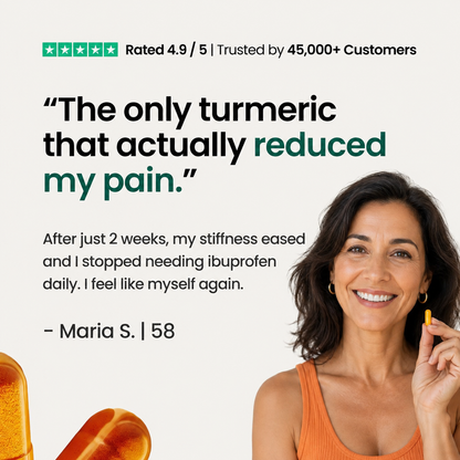 Move More Comfortably with Turmeric Curcumin (1,000mg) + 2 FREE GIFTS